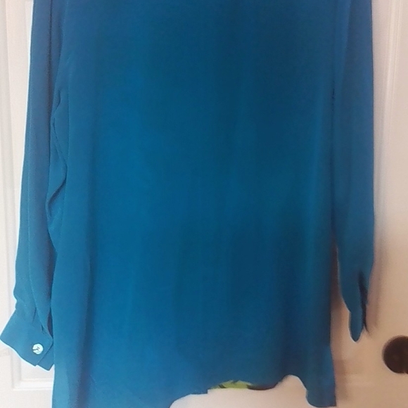 DG2 by Diane Gilman Colorful Jungle Print Blouse - Picture 6 of 9